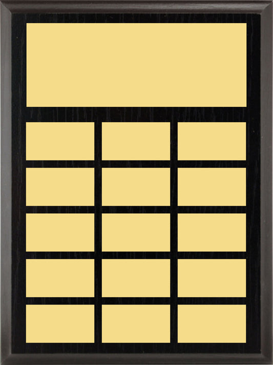 9x12 Black Ash Annual Plaque