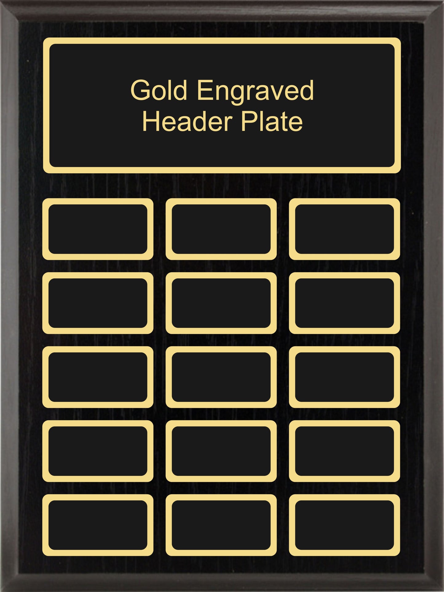 9x12 Black Ash Annual Plaque