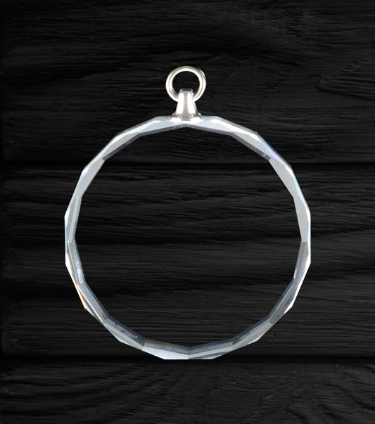 Holly Glass Medallion