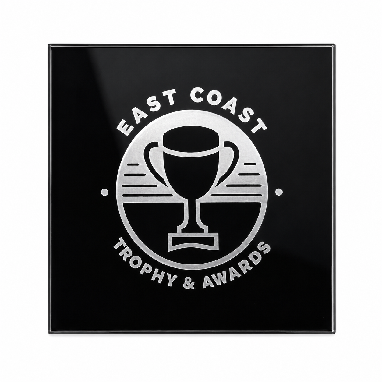 4 pack of Glass Engraved Coasters