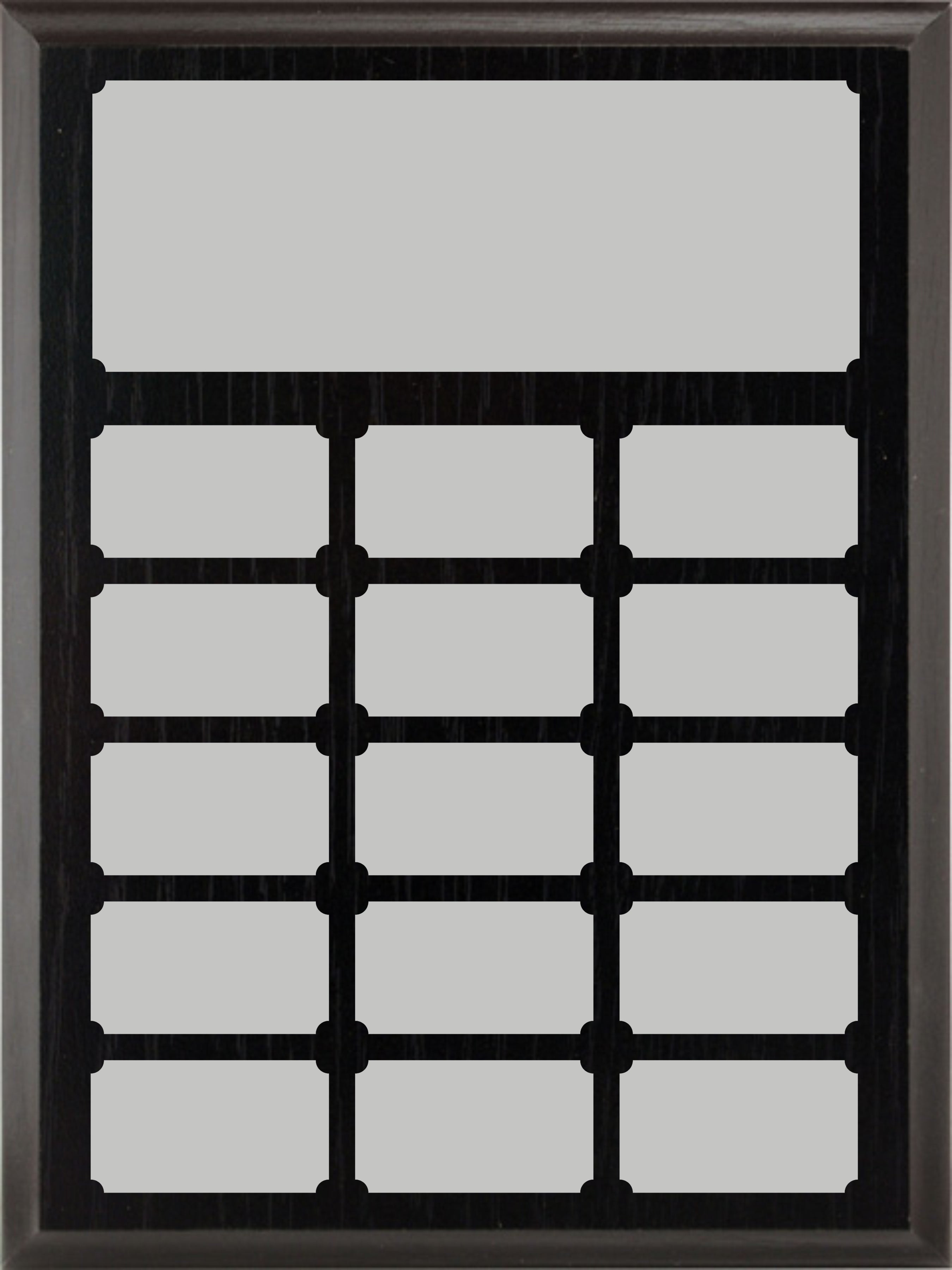 9x12 Black Ash Annual Plaque