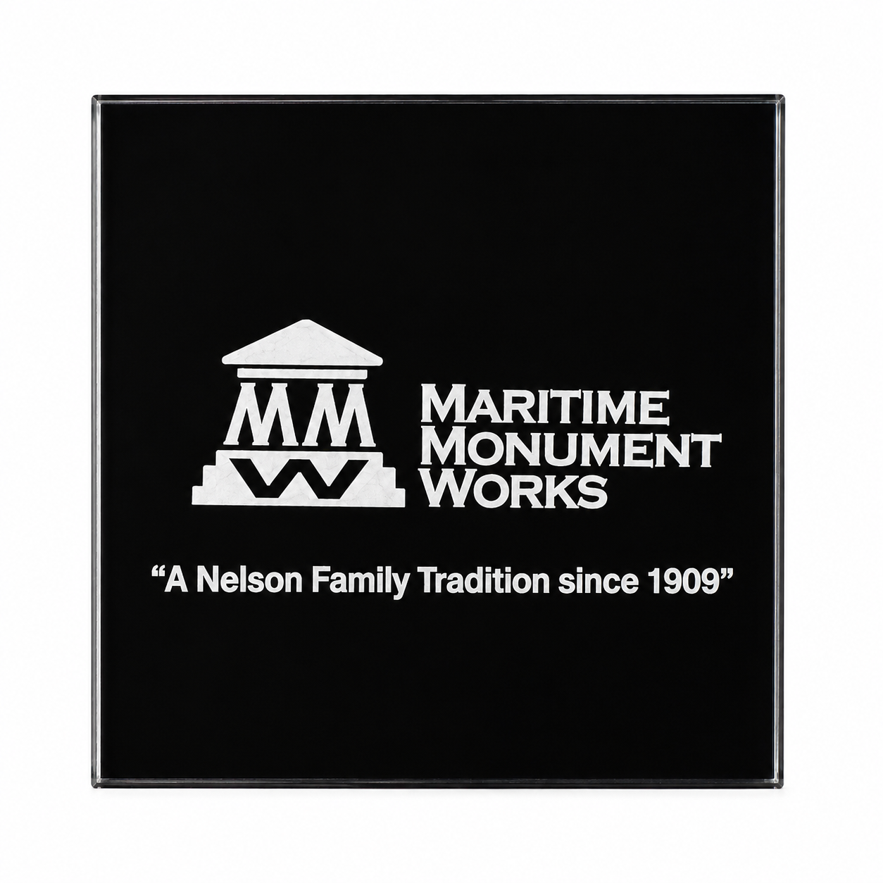 4 pack of Glass Engraved Coasters